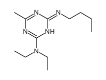 4-N-butyl-2-N,2-N-diethyl-6-methyl-1,3,5-triazine-2,4-diamine结构式