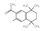 1-(3-chloro-5,5,8,8-tetramethyl-tetralin-2-yl)ethanone结构式