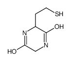 2,5-Piperazinedione,3-(2-mercaptoethyl)-(8CI) structure