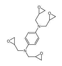 1-N,1-N,4-N,4-N-tetrakis(oxiran-2-ylmethyl)benzene-1,4-diamine结构式
