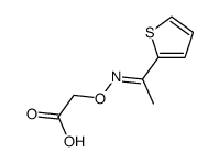 2-({[1-(2-THIENYL)ETHYLIDENE]AMINO}OXY)ACETIC ACID Structure