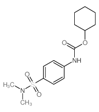 Carbanilic acid,p-(dimethylsulfamoyl)-, cyclohexyl ester (8CI)结构式
