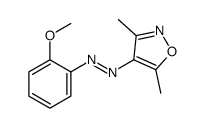 (3,5-dimethyl-1,2-oxazol-4-yl)-(2-methoxyphenyl)diazene Structure