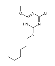 4-chloro-N-hexyl-6-methoxy-1,3,5-triazin-2-amine Structure