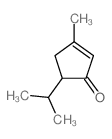 2-Cyclopenten-1-one,3-methyl-5-(1-methylethyl)- structure