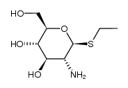 ethyl 2-amino-2-deoxy-1-thio-β-D-glucopyranoside结构式