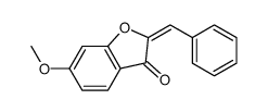 2-benzylidene-6-methoxy-1-benzofuran-3-one Structure
