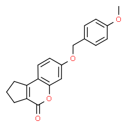 7-((4-methoxybenzyl)oxy)-2,3-dihydrocyclopenta[c]chromen-4(1H)-one Structure