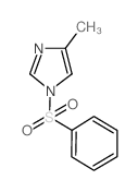 4-甲基-1-(苯基磺酰基)-1H-咪唑结构式
