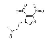 4-(4,5-dinitroimidazol-1-yl)butan-2-one结构式