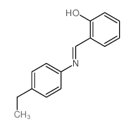 Phenol,2-[[(4-ethylphenyl)imino]methyl]- Structure