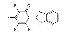 6-(3H-1,3-benzoxazol-2-ylidene)-2,3,4,5-tetrafluorocyclohexa-2,4-dien-1-one Structure