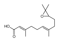 (2E,6E)-9-(3,3-dimethyloxiran-2-yl)-3,7-dimethylnona-2,6-dienoic acid Structure