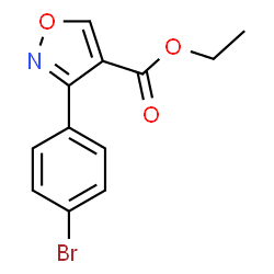ETHYL 3-(4-BROMOPHENYL)ISOXAZOLE-4-CARBOXYLATE Structure