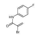 2-bromo-N-(4-fluorophenyl)prop-2-enamide Structure