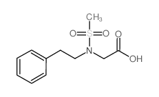 2-(N-phenethylmethylsulfonamido)acetic acid结构式