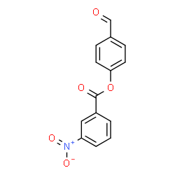 3-Nitro-benzoic acid 4-formyl-phenyl ester Structure