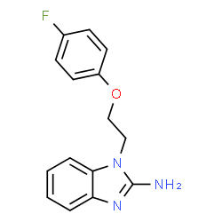 1-[2-(4-FLUORO-PHENOXY)-ETHYL]-1H-BENZOIMIDAZOL-2-YLAMINE结构式