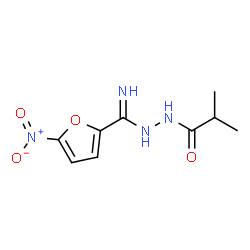 N'-(IMINO(5-NITROFURAN-2-YL)METHYL)ISOBUTYROHYDRAZIDE structure