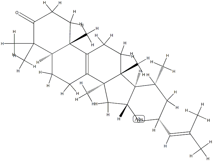(23R)-16α,23-Epoxy-5α-lanosta-8,24-dien-3-one Structure