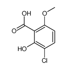 3-chloro-2-hydroxy-6-methoxy-benzoic acid Structure