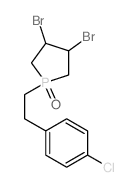 Phospholane,3,4-dibromo-1-[2-(4-chlorophenyl)ethyl]-, 1-oxide结构式