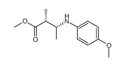 (2R,3R)-(-)-methyl 3-(4-methoxyphenylamino)-2-methylbutanoate Structure