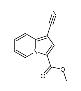 methyl 1-cyanoindolizine-3-carboxylate结构式