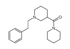 [1-(2-phenylethyl)piperidin-3-yl]-piperidin-1-ylmethanone结构式