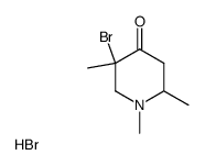 5-bromo-1,2,5-trimethyl-4-piperidone hydrobromide结构式