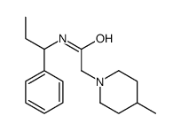 2-(4-methylpiperidin-1-yl)-N-(1-phenylpropyl)acetamide结构式