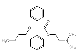 2-dimethylaminoethyl 2-butoxy-2,2-diphenyl-acetate structure