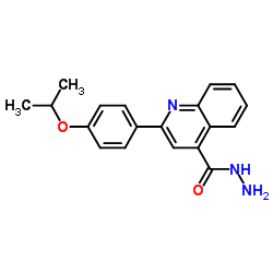 2-(4-Isopropoxyphenyl)-4-quinolinecarbohydrazide structure