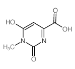 6-羟基-1-甲基-2-氧代-1,2-二氢-4-嘧啶羧酸结构式