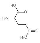 Butanoic acid, 2-amino-4-(methylsulfinyl)- Structure
