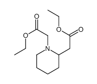 ethyl 2-[1-(2-ethoxy-2-oxoethyl)piperidin-2-yl]acetate Structure