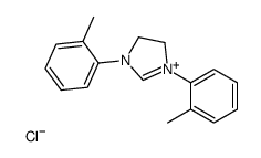 1,3-bis(2-methylphenyl)-4,5-dihydroimidazol-1-ium,chloride结构式