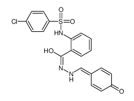 4-chloro-N-[2-[[(4-oxocyclohexa-2,5-dien-1-ylidene)methylamino]carbamoyl]phenyl]benzenesulfonamide结构式