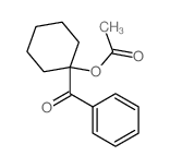 (1-benzoylcyclohexyl) acetate structure