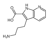 3-(3-氨基丙基)-1H-吡咯并[2,3-B]吡啶-2-羧酸结构式