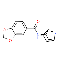 1,3-Benzodioxole-5-carboxamide,N-(1S,2R,4R)-7-azabicyclo[2.2.1]hept-2-yl-结构式