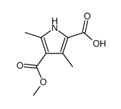 4-methoxycarbonyl-3,5-dimethyl-1H-pyrrole-2-carboxylic acid Structure