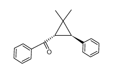 ((1S,3S)-2,2-dimethyl-3-phenylcyclopropyl)(phenyl)methanone结构式