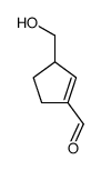 1-Cyclopentene-1-carboxaldehyde, 3-(hydroxymethyl)- (9CI) structure