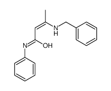 3-(benzylamino)-N-phenylbut-2-enamide Structure