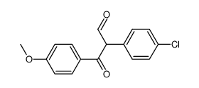 2-p-Chlorphenyl-3-p-anisyl-3-oxopropanal Structure