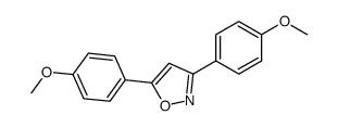 3,5-bis(4-methoxyphenyl)-1,2-oxazole结构式