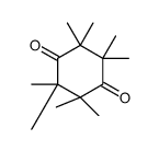 2,2,3,3,5,5,6,6-octamethylcyclohexane-1,4-dione Structure