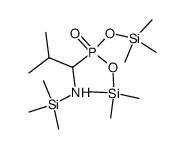 [2-Methyl-1-[(trimethylsilyl)amino]propyl]phosphonic acid bis(trimethylsilyl) ester结构式