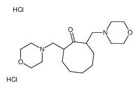 2,8-bis(morpholin-4-ylmethyl)cyclooctan-1-one,dihydrochloride Structure